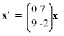  Consider the first-order homogeneous system of linear differential equations   Which of these is the general solution of the system? Here, C<sub>1</sub> and C<sub>2</sub> are arbitrary real constants. A)    \mathbf{x}(t) =C_{1}\left(\begin{array}{l}1 \\ 1\end{array}\right)  e^{-7 t}+C_{2}\left(\begin{array}{c}-7 \\ 9\end{array}\right)  e^{9 t}   B)    x(t) =C_{1}\left(\begin{array}{l}1 \\ 1\end{array}\right)  e^{7 t}+C_{2}\left(\begin{array}{c}7 \\ -9\end{array}\right)  e^{-9 t}   C)    \mathbf{x}(t) =C_{1}\left(\begin{array}{l}1 \\ 1\end{array}\right)  e^{7 t}+C_{2}\left(\begin{array}{c}-7 \\ 9\end{array}\right)  e^{9 t}   D)    \mathbf{x}(t) =C_{1}\left(\begin{array}{l}1 \\ 1\end{array}\right)  e^{-7 t}+C_{2}\left(\begin{array}{c}7 \\ -9\end{array}\right)  e^{-9 t}   E)    \mathbf{x}(t) =C_{1}\left(\begin{array}{l}1 \\ 0\end{array}\right) +C_{2}\left(\begin{array}{c}7 \\ -9\end{array}\right)  e^{-9 t} 