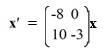  Consider the first-order homogeneous system of linear differential equations   Select all of the correct eigenvalue-eigenvector pairs from the following choices. A)    \lambda=3, \xi=\left(\begin{array}{c}0 \\ -1\end{array}\right)    B)   \lambda=-3, \xi=\left(\begin{array}{l}0 \\ 1\end{array}\right)    C)   \lambda=8, \xi=\left(\begin{array}{l}10 \\ 5\end{array}\right)    D)    \lambda=8, \xi=\left(\begin{array}{l}10 \\ -5\end{array}\right)    E)    \lambda=-3, \xi=\left(\begin{array}{l}1 \\ 0\end{array}\right)    F)   \lambda=8, \xi=\left(\begin{array}{c}-5 \\ 10\end{array}\right)  