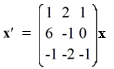 Consider the first-order homogeneous system of linear differential equations     Determine a fundamental set of solutions for this system.