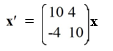 Consider the first-order homogeneous system of linear differential equations   Which of these are eigenvalues for this system? Select all that apply. A)  10 B)  4 C)  -4i D)  10 + 4i E)  4i F)  10 - 4i G)  4 + 10i H)  4 - 10i