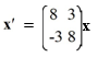  Consider the first-order homogeneous system of linear differential equations   What is the general solution of this system? Here,   and   are arbitrary real constants. A)    \mathbf{x}(t) =C_{1} e^{-3 t}\left(\begin{array}{l}\sin (8 t)  \\ \cos (8 t) \end{array}\right) +C_{2} e^{-3 t}\left[\begin{array}{l}-\cos (8 t)  \\ \sin (8 t) \end{array}\right)    B)    \mathbf{x}(t) =C_{1} e^{3 t}\left(\begin{array}{l}\sin (8 t)  \\ \cos (8 t) \end{array}\right) +C_{2} e^{3 t}\left(\begin{array}{l}-\cos (8 t)  \\ \sin (8 t) \end{array}\right)    C)    \mathbf{x}(t) =C_{1} e^{-8 t}\left(\begin{array}{l}\sin (3 t)  \\ \cos (3 t) \end{array}\right]+C_{2} e^{-8 t}\left(\begin{array}{l}-\cos (3 t)  \\ \sin (3 t) \end{array}\right)    D)    \mathbf{x}(t) =C_{1} e^{8 t}\left(\begin{array}{l}\sin (3 t)  \\ \cos (3 t) \end{array}\right) +C_{2} e^{8 t}\left\{\begin{array}{l}-\cos (3 t)  \\ \sin (3 t) \end{array}\right)  