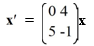  Consider the first-order homogeneous system of linear differential equations    Which of these is the fundamental matrix ?(t)  for this system? A)    \psi(t) =\left(\begin{array}{ll}e^{4 t}-4 e^{-5 t} \\ e^{4 t} 5 e^{-5 t}\end{array}\right)    B)    \Psi(t) =\left(\begin{array}{ll}-e^{4 t} & -5 e^{-5 t} \\ e^{4 t} & 4 e^{-5 t}\end{array}\right)    C)    \Psi(t) =\left(\begin{array}{l}e^{4 t} 4 e^{-5 t} \\ e^{4 t}-5 e^{-5 t}\end{array}\right)    D)    \psi(t) =\left(\begin{array}{l}e^{-4 t} 4 e^{-5 t} \\ e^{-4 t}-5 e^{-5 t}\end{array}\right)  