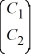 Consider the first-order homogeneous system of linear differential equations X =   x Given a fundamental matrix   (t)  for the system, which of these is the general solution of this system? Here, C =   is an arbitrary constant vector. A)  x(t)  =   (t) C B)  x(t)  =    (t)  + C C)  x(t)  =    <sup>-1</sup>(t) C D)  x(t)  =   (0) C