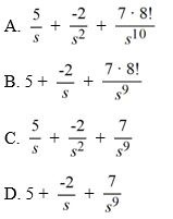 Consider the following initial value problem:      (ii) Find the inverse Laplace transform of the answer in part (i) to find the solution x(t) of the initial value problem.   