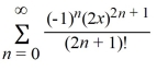 <strong>What is the Taylor series expansion for f(x) =   about x = 0?</strong> A)   B)   C)   D)   E)   <div style=padding-top: 35px> 