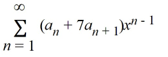 Which of these power series is equivalent to   + 7   ? A)    B)    C)  ?   D)  ?   E)   