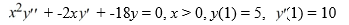  <strong>Solve this initial value problem:   .</strong> A)   y=\frac{25}{9} x^{6}+\frac{25}{9} x^{-3}   B)   y=\frac{25}{9} x^{-6}+\frac{25}{9} x^{3}   C)   y=-\frac{25}{3} x^{6}-\frac{40}{3} x^{-3}   D)   y=-\frac{25}{3} x^{-6}-\frac{40}{3} x^{3}   <div style=padding-top: 35px>  