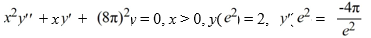 Solve this initial value problem:   .     .