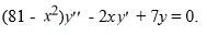 Consider the second-order differential equation:   . Which of these statements is true? A)  x = 9 and x = -9 are both regular singular points. B)  x = 9 and x = -9 are both irregular singular points. C)  x = 0 and x = 9 are regular singular points, and x = -9 is an irregular singular point. D)  x = 0 and x = -9 are regular singular points, and x = 9 is an irregular singular point.