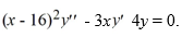 <strong>Consider the second-order differential equation   . Which of these statements is true?</strong> A) x = 4 and x = -4 are both irregular singular points. B) x = 4 and x = -4 are both regular singular points. C) x = -4 is a regular singular point and x = 4 is an irregular singular point. D) x = 4 is a regular singular point and x = -4 is an irregular singular point. <div style=padding-top: 35px> 