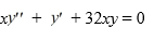 <strong>Consider the second-order differential equation   . Suppose the method of Frobenius is used to determine a power series solution of this equation. The indicial equation has r = 0 as a double root. So, one of the solutions can be represented as the power series   . Assume a<sub>0</sub>  \neq  0. Which of these is the explicit formula for the coefficients ?</strong> A)   a_{2 n}=\frac{(-1)^{n} 2^{3 n}}{n !} a_{0, n} \geq 1   B)   a_{2 n}=\frac{(-1)^{n} 2^{5 n}}{n !} a_{0}, n \geq 1   C)   a_{2 n}=\frac{(-1)^{n} 2^{3 n}}{(n !)^{2}} a_{0}, n \geq 1   D)   a_{2 n}=\frac{(-1)^{n} 2^{5 n}}{(n !)^{2}} a_{0}, n \geq 1   <div style=padding-top: 35px>  