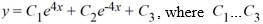  For which of the following homogeneous differential equations is the general solution given by   are arbitrary real constants? A)    y^{\prime \prime}-16 y^{\prime}=0   B)    y^{\prime \prime \prime}-16 y^{\prime}=0   C)    y^{\prime \prime \prime}-16 y=0   D)    y^{\prime \prime}-16 y=0 