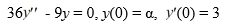 <strong>Consider the initial value problem For what value of ? does the solution of this initial value problem tend to zero as t \rightarrow \infty ?</strong> A) - 6 B) - C) 0 D) 6 E)