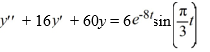 <strong>Consider this second-order nonhomogeneous differential equation: Which of the following is the form of the solution of the corresponding homogeneous differential equation? Here,C<sub>1</sub> and C<sub>2</sub> are arbitrary real constants.</strong> A) y(t)=C_{1}\left(e^{10 t}+e^{6 t}\right)+C_{2} B) y(t)=C_{1} e^{-10 t}+C_{2} e^{6 t} C) y(t)=C_{1} e^{-10 t}+C_{2} e^{-6 t} D) y(t)=C_{1} e^{10 t}+C_{2} e^{6 t} E) y(t)=C_{1} e^{-10 t}+C_{2}\left(e^{-6 t}+t\right)