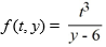 <strong>Consider the initial value problem What can be said about the applicability of the existence and uniqueness theorem to this initial value problem?</strong> A) The theorem does not apply because the initial condition is prescribed at t = 0 and the function equals 0 when evaluated at such a point. B) The theorem does not apply because the function is discontinuous at any point of the form (t, 6). C) The theorem applies and ensures the existence of a unique local solution of this initial value problem. D) The theorem does not apply because the differential equation is nonlinear.