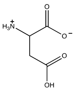 Which of the following structures shows the prevalent form of glutamic acid at pH 3? A)     B)     C)     D)     E)  none of these choices