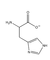 Which of the following structures shows the prevalent form of histidine at pH 5? A)     B)     C)     D)     E)  none of these choices