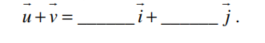In the figure below, each square is 9 units along each side. In component form,