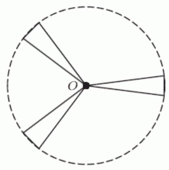 A mouse hanging on to the end of the windmill blade shown below has coordinates given by x=A \cos (k t), y=A \sin (k t) , where the origin is at the center of the blades, x and y are in meters, and t is in seconds. The blades are 3 meters long and the windmill makes one complete revolution every 20 seconds in a counterclockwise direction. The mouse starts in the 3 o'clock position and, 7.5 seconds later, loses its hold and flies off. How many meters\sec. is the mouse traveling while it is on the blade? Round to 2 decimal places.