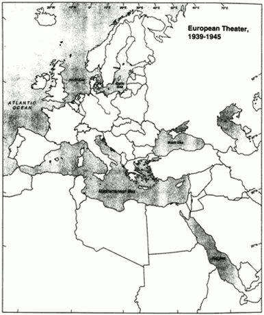 Mark and label the limit of German advance into the USSR. You will need pens of six different colors for this exercise. Use the map  The German Advance  in the text and an historical atlas as references.    Refer to Map Exercise 22-2. 