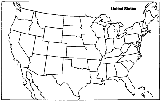 Map Exercise 26-2You will need pens of three different colors to complete this exercise On the map that follows, and using the map  Presidential Election, 1968  in the text as a reference:    Refer to Map Exercise 26-2 Label the map: PRESIDENTIAL ELECTION, 1968