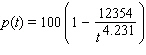 The percentage   of children who are able to speak in at least single words by the age of   months can be approximated by the equation.   What percent of children are able to speak in at least single words by the age of 11 months? Round to the nearest percent. A)    % B)    % C)    % D)    % E)    %