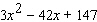 Find the y -intercept(s) of the graph of the quadratic function.   A)    B)    C)    D)    ,   E)    ,  