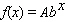 Model the data using an exponential function   .  