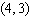Find the equation for the exponential function that passes through the pair of points   and   .   (   )A = __________ b = __________