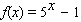 The given table corresponds to the function   .  