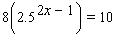 Use logarithms to solve the equation. (Round answers to four decimal places.)    A)    B)    C)    D)    E)   