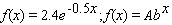 Convert the exponential function to the form indicated. Round all coefficients to four significant digits.   A)    B)    C)    D)    E)   