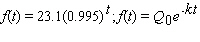 Convert the exponential function to the form indicated. Round all coefficients to four significant digits.   A)    B)    C)    D)    E)   