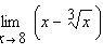 Calculate the limit algebraically.   A) 6 B) -2 C) 0 D) 8 E) 10