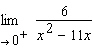 Calculate the limit algebraically.   A)    B)    C) 0 D)    E)   
