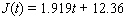 The cost of fighting crime in the U.S. increased steadily in the period 1982-1999. Total spending on police, courts, and prisons can be approximated, respectively, by   billion dollars     billion dollars     billion dollars   where t is time in years since 1980. Compute   to two decimal places. A) 0.27 B) 0.52 C) 0.42 D) 0.37 E) 0.32