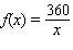 Calculate the average rate of change of the given function over the interval   .   A) 360 B) 6 C) -36 D) -60 E) -6