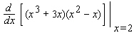 Compute the derivative.   A) 92 B) 36 C) 59 D) 72 E) 78