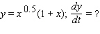 Find the indicated derivative. The independent variable is a function of   .   A)    B)    C)    D)    E)   