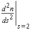 In 1965 the economist F.M. Scherer modeled the number, n , of patens produced by a firm as a function of the size, s , of the firm (measured in annual sales in millions of dollars) . He came up with the following equation based on a study of 448 large firms.   Find   . A) 17.14 B) -32.18 C) -35.18 D) -27.18 E) -30.18