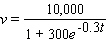 You manage a small antique store that owns a collection of Louis XVI jewelry boxes. Their value v is increasing according to the formula   where t is the number of years from now. You anticipate an inflation rate of 2% per year, so that the present value of an item that will be worth $ v in t years time is given by   In how many years from now will the greatest rate of increase of the present value of your antiques be attained? A) t = 17.58 years B) t = 60.60 years C) t = 5.45 years D) t = 18.18 years E) t = 2.73 years