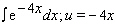 Evaluate the given integral using the substitution.   A)    B)    C)    D)    E)   