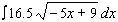 Decide on what substitution to use, and then evaluate the given integral using a substitution.   A)    B)    C)    D)    E)   