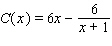 The marginal cost of producing the x th roll of film is given by   . The total cost to produce one roll is $1,000. Find the total cost function C ( x ) . A)    B)    C)    D)    E)   