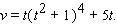 The velocity of a particle moving in a straight line is given by   Find an expression for the position   after time   . A)    B)    C)    D)    E)   