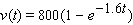 A race car has a velocity of   ft/s   seconds after starting. Use a Riemann sum with n = 10 to estimate how far the car travels in the first 5 seconds. (Round your answer to the nearest whole number.)  A) 2,998 feet B) 800 feet C) 3,674 feet D) 3,550 feet E) 3,274 feet