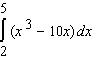 Evaluate the integral.   A) 11 B) 108 C) 152 D) 200 E) 47