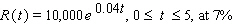 Find the total value of the given income stream and also find its present value (at the beginning of the given interval) using the given interest rate.   A) TV = $0, PV = $248,477.55 B) TV = $45,317.31, PV = $59,866.79 C) TV = $55,350.69, PV = $46,430.67 D) TV = $454,682.69, PV = $1,392.92 E) TV = $2,214.03, PV = $46,430.67