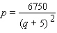 A fast-food outlet finds that the demand equation for its new side dish, Sweetdough Tidbit , is given by   where p is the price (in cents) per serving and q is the number of servings that can be sold per hour at this price. At the same time, the franchise is prepared to sell   servings per hour at a price of p cents. Find the consumers surplus at the equilibrium price level. A) $6.04 B) $6.02 C) $6.10 D) $6.00 E) $6.06