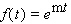 The Laplace transform   of a function   is given by the formula.   Find   if   ( m constant) . A)    B)    C)    D)    E)   